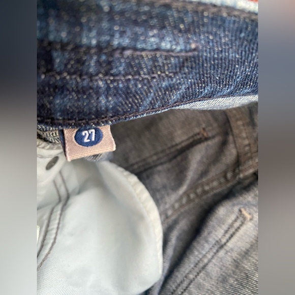 CITIZENS OF HUMANITY Dani Cropped Straight Leg Jeans Low-rise in Blue Sz 27 - Picture 7 of 14